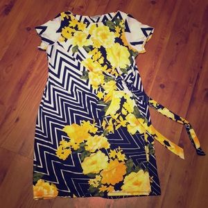 Yellow flower dress